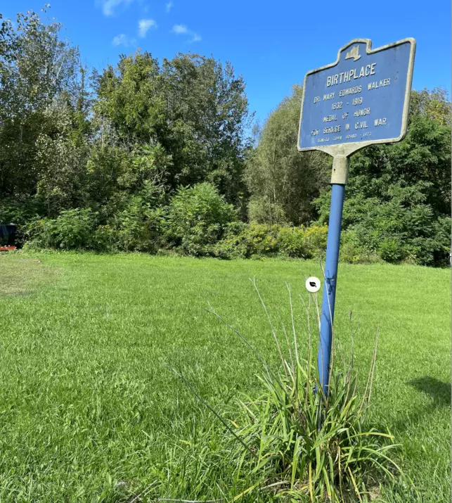 Picture of the Birthplace marker for Mary Walker